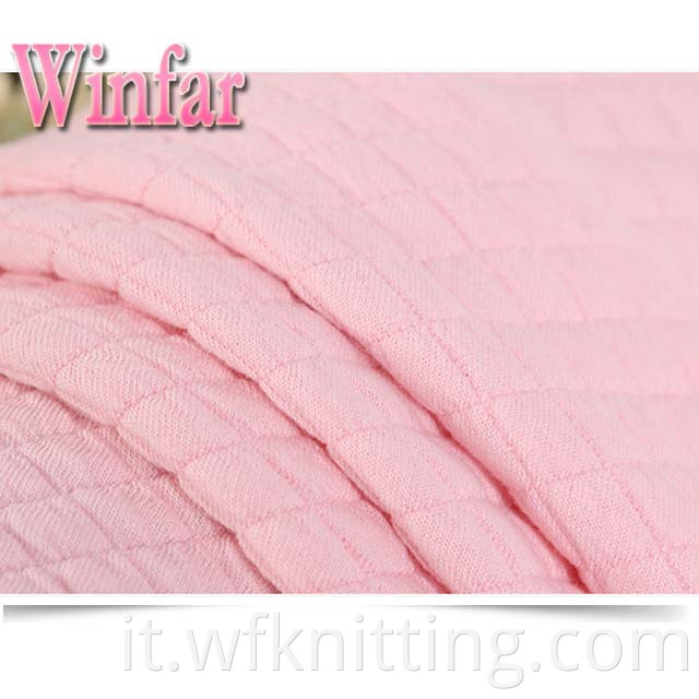 Keep Warm Polyester Spandex Knit Fabric